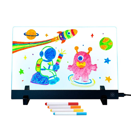 LED Drawing Board 20 x 30cm USB Powered for Kids