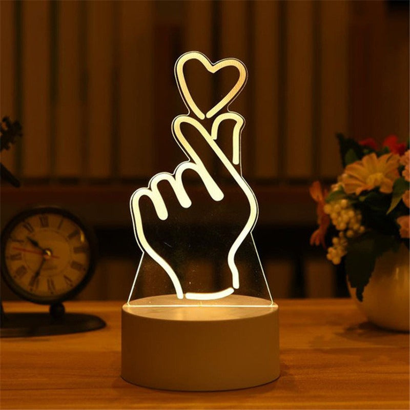 3D Night Light LED Table Lamp