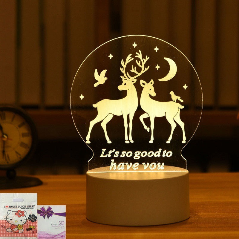 3D Night Light LED Table Lamp