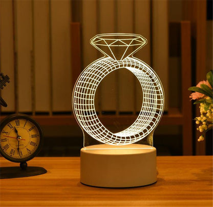 3D Night Light LED Table Lamp