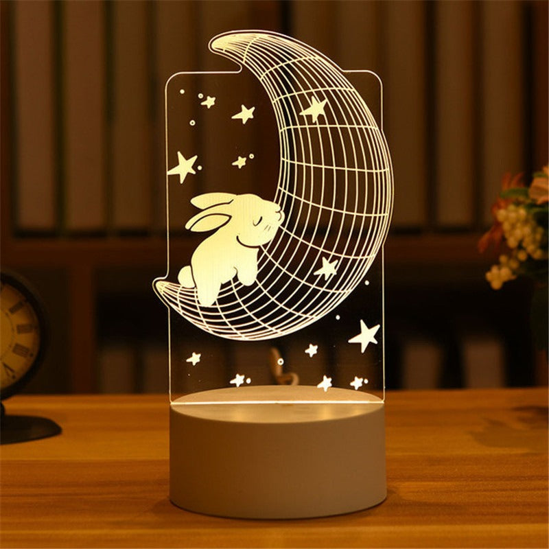 3D Night Light LED Table Lamp