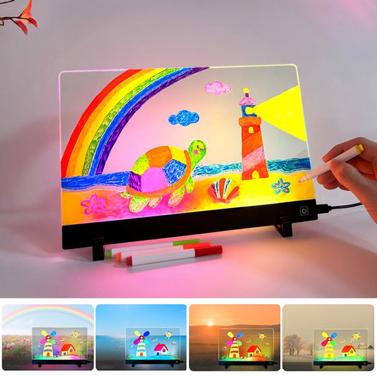 LED Drawing Board 20 x 30cm USB Powered for Kids