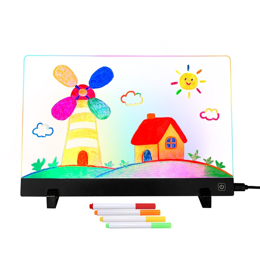 LED Drawing Board 20 x 30cm USB Powered for Kids