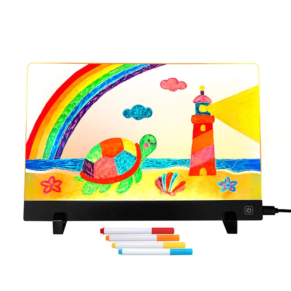 LED Drawing Board 20 x 30cm USB Powered for Kids