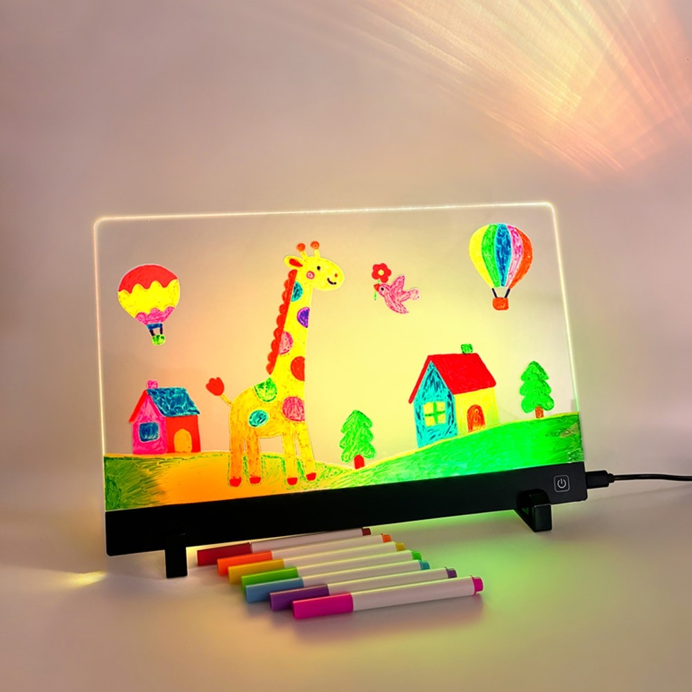 LED Drawing Board 20 x 30cm USB Powered for Kids