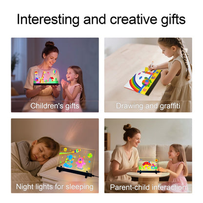 LED Drawing Board 20 x 30cm USB Powered for Kids