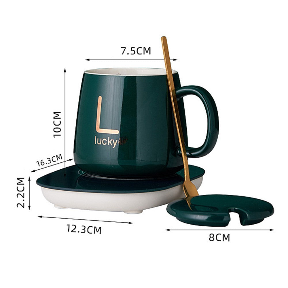 Smart Ceramic Coffee Mug Gift Set 55-Degree Constant Temperature Heater