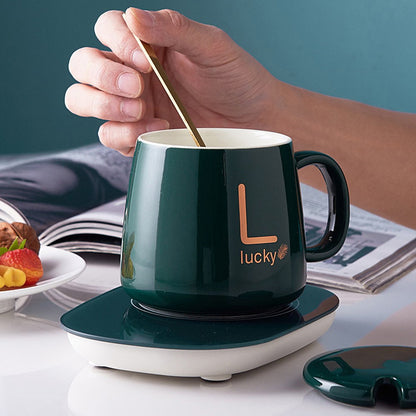 Smart Ceramic Coffee Mug Gift Set 55-Degree Constant Temperature Heater