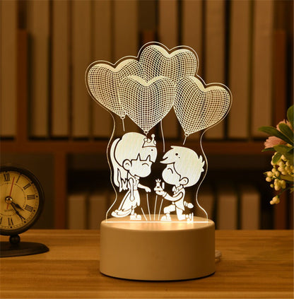 3D Night Light LED Table Lamp