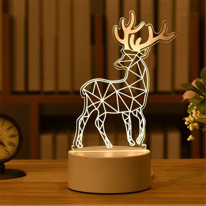 3D Night Light LED Table Lamp