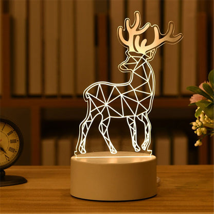 3D Night Light LED Table Lamp
