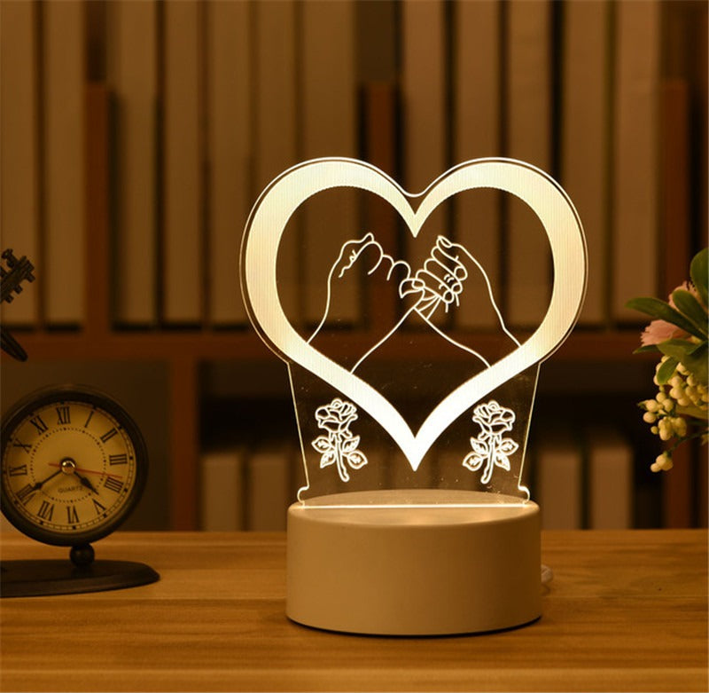 3D Night Light LED Table Lamp