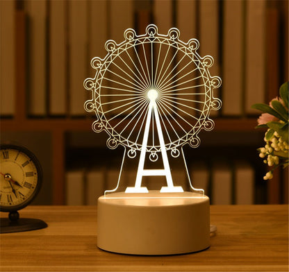 3D Night Light LED Table Lamp