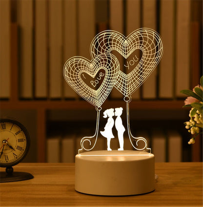 3D Night Light LED Table Lamp