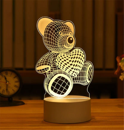 3D Night Light LED Table Lamp