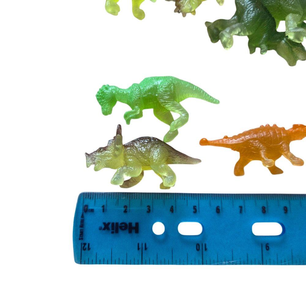 10 Pcs Glow / None Glow in the Dark Dinosaurs (Assorted)