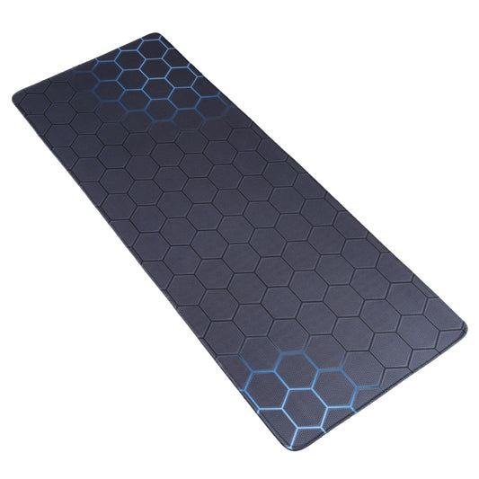 Anti-Slip Rubber Cloth Surface Game Mouse Mat Keyboard Pad (80 x 30 x 0.2cm) - Blue Honeycomb - TrendyGifts.co.uk