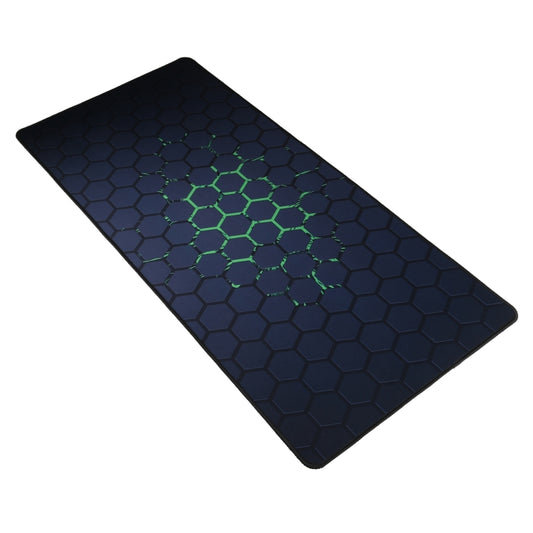 Anti-Slip Rubber Cloth Surface Game Mouse Mat Keyboard Pad (90 x 40 x 0.2cm) - Green Honeycomb - TrendyGifts.co.uk
