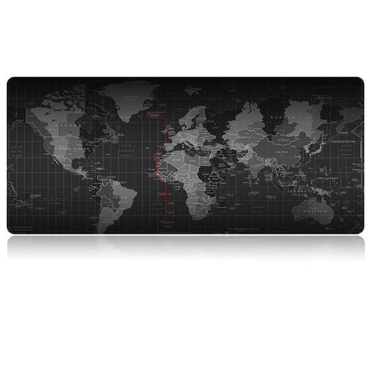 Extended Large Anti-Slip World Map Pattern Soft Rubber Smooth Cloth Surface Game Mouse Pad Keyboard Mat - TrendyGifts.co.uk