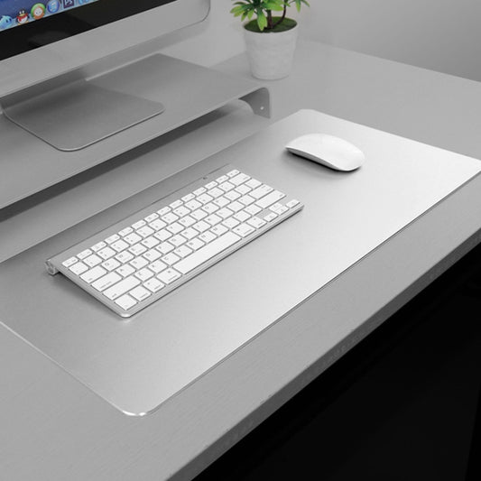 Aluminum Alloy Thick Metal Leather Non-slip Mat Desk Mouse Pad 600x300mm - TrendyGifts.co.uk