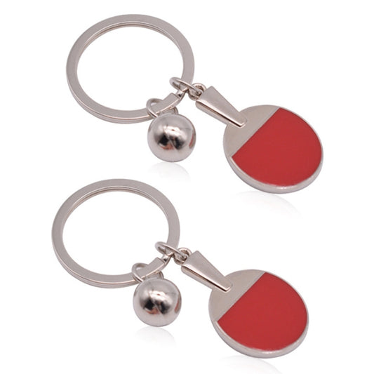 2 pcs Table Tennis Metal Keychain Small Gift - TrendyGifts.co.uk