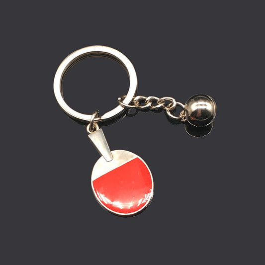 2 pcs Table Tennis Metal Keychain Small Gift - TrendyGifts.co.uk