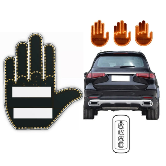 Rear Windshield Mounted Multifunctional Warning Anti-Rear Collision Gesture Light - Mens Black - TrendyGifts.co.uk
